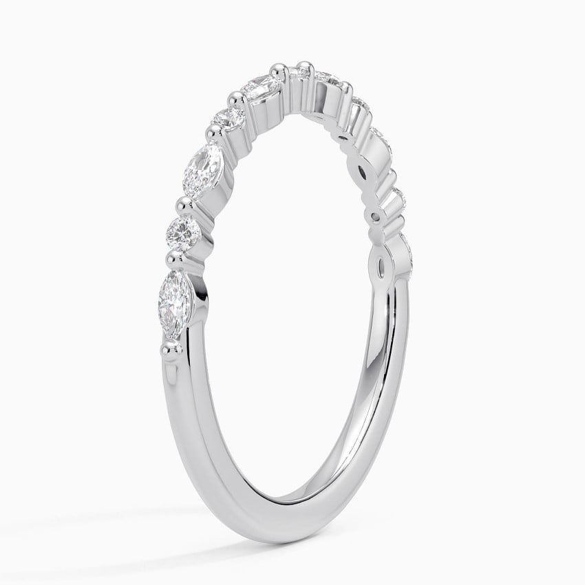 Marquise Petite - White Gold - Side 1