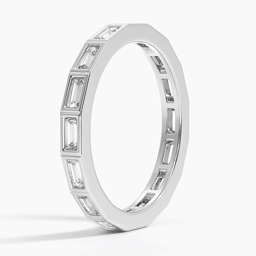 Baguette Bezel Eternity - White Gold - Side 1