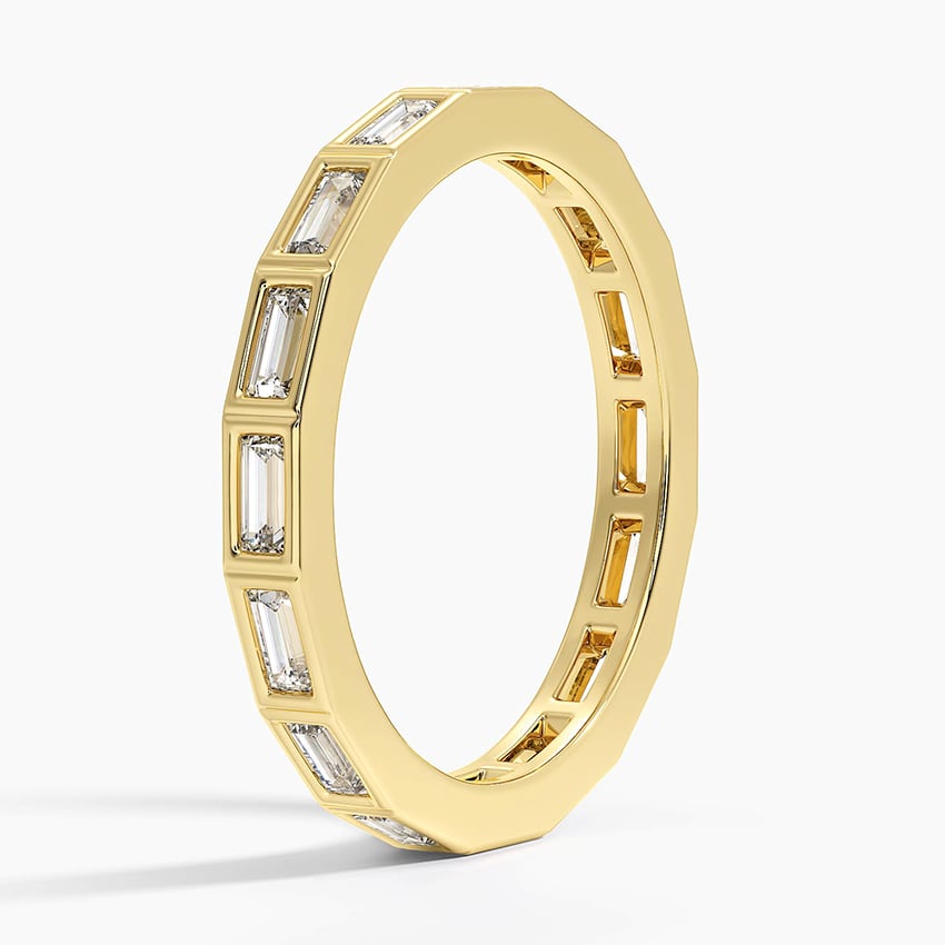 Baguette Bezel Eternity - Yellow Gold - Side 1