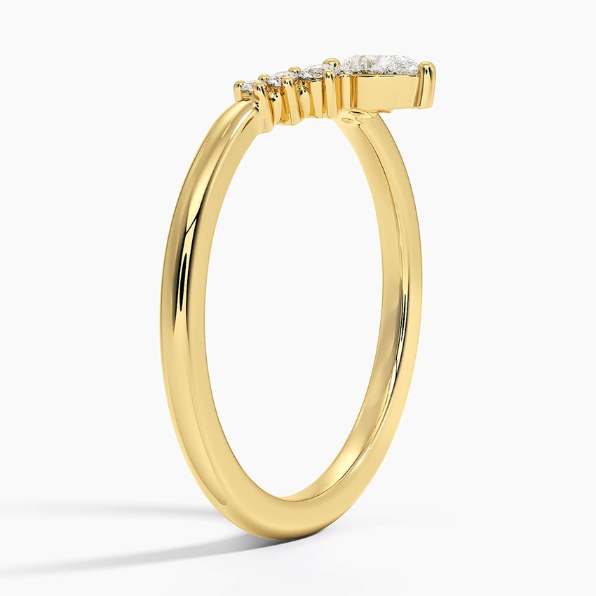 Pear Sway - Yellow Gold - Side 1