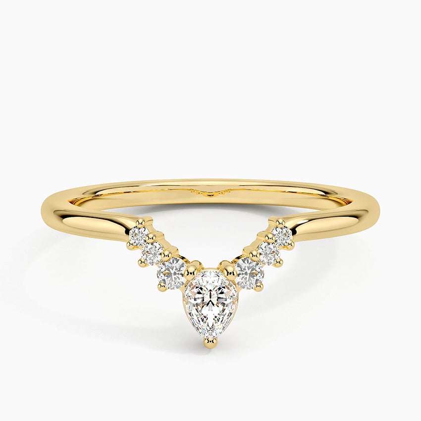 Pear Sway - Yellow Gold - Top