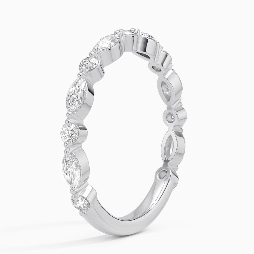 Marquise Garland - White Gold - Side 1