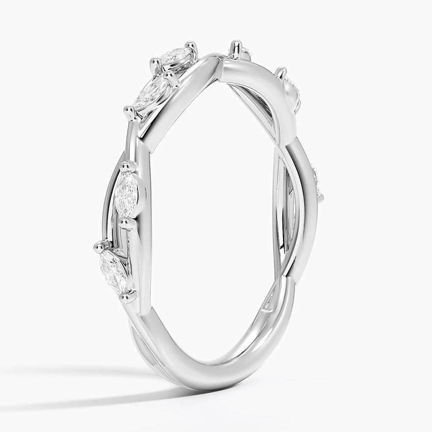 Marquise Twist - White Gold - Side 1