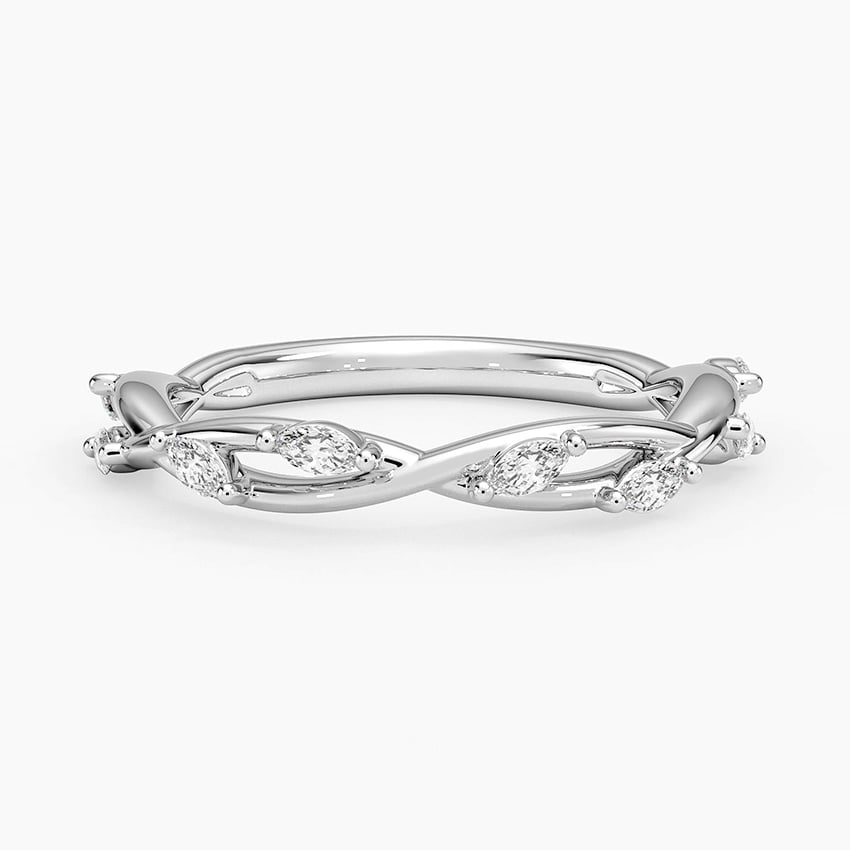 Marquise Twist - White Gold - Top