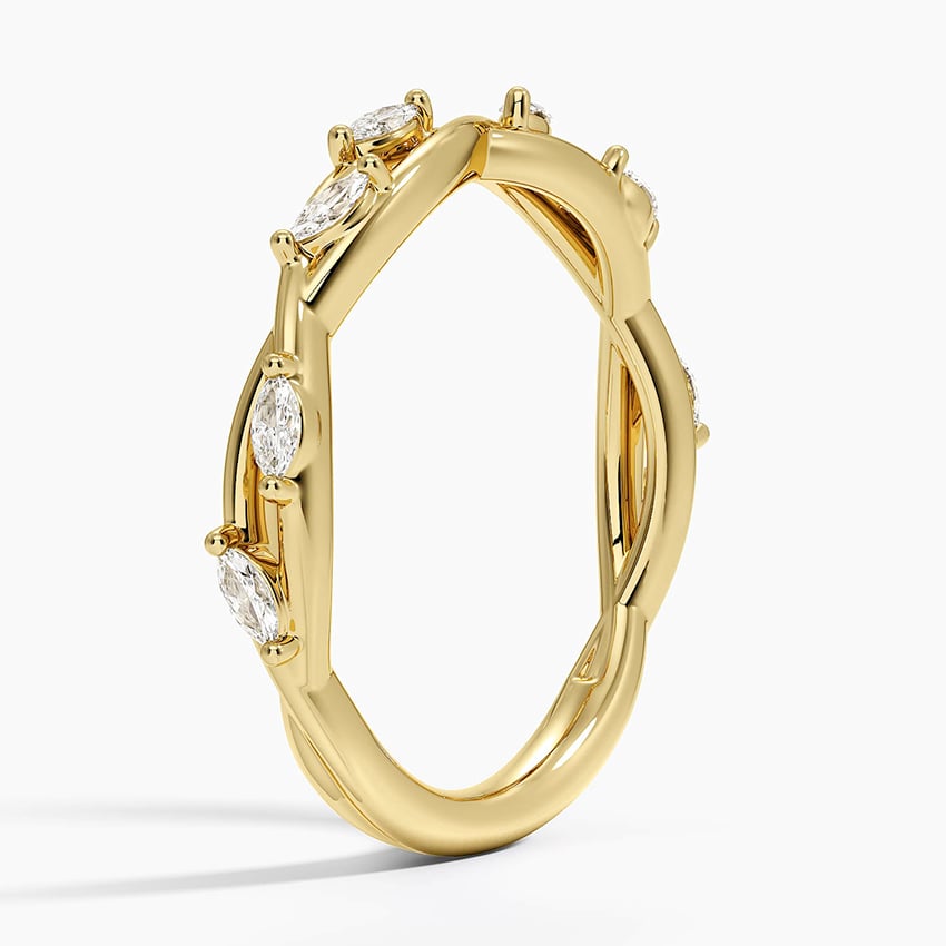 Marquise Twist - Yellow Gold - Side 1