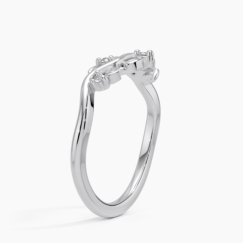 Leaf Contour - White Gold - Side 1