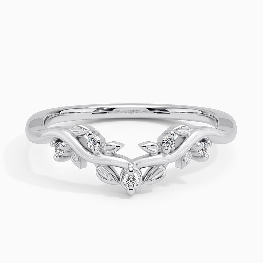 Leaf Contour - White Gold - Top