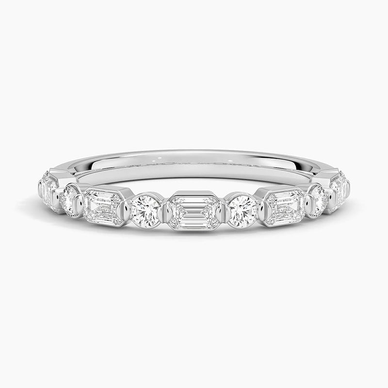Emerald Accent - White Gold - Top