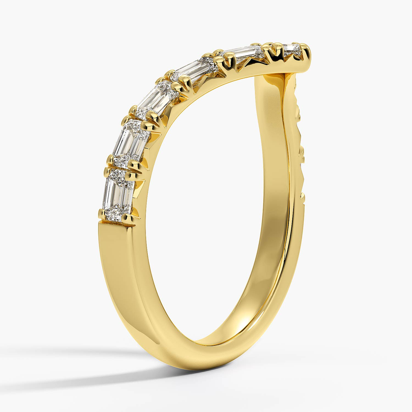 Step-Cut Contour - Yellow Gold - Side 1