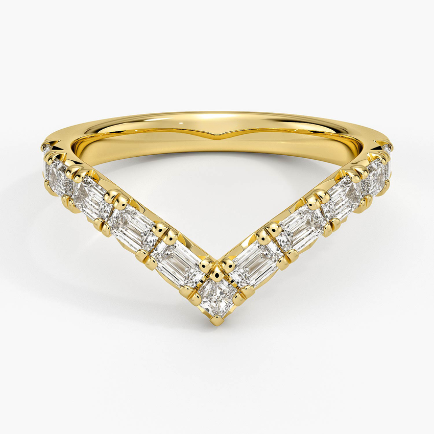Step-Cut Contour - Yellow Gold - Top
