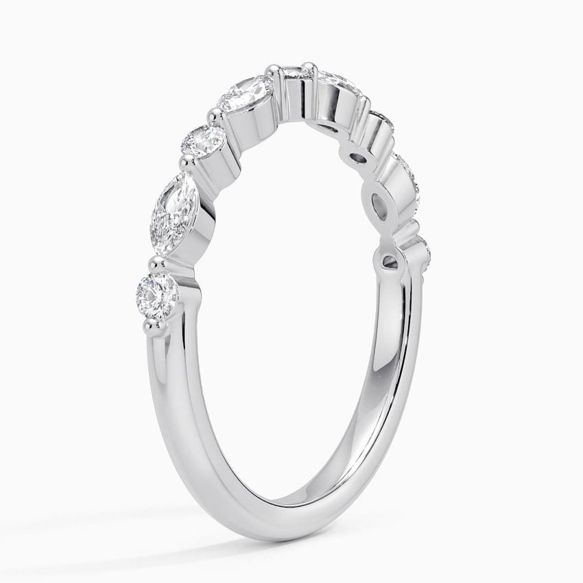 Marquise Shimmer - White Gold - Side 1