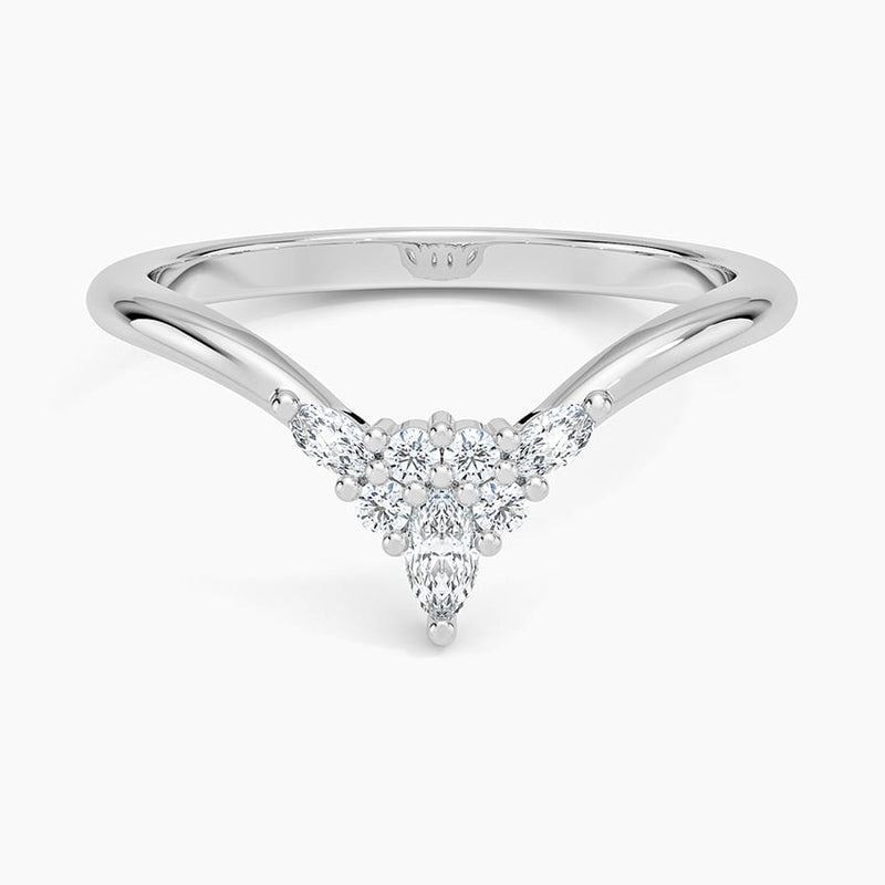 Marquise Wave - White Gold - Top