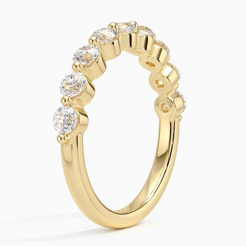 Shared Prong Classic - Yellow Gold - Side 1