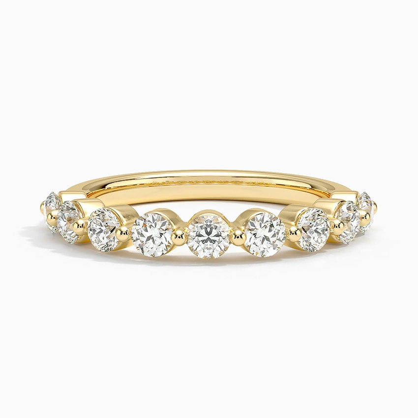 Shared Prong Classic - Yellow Gold - Top