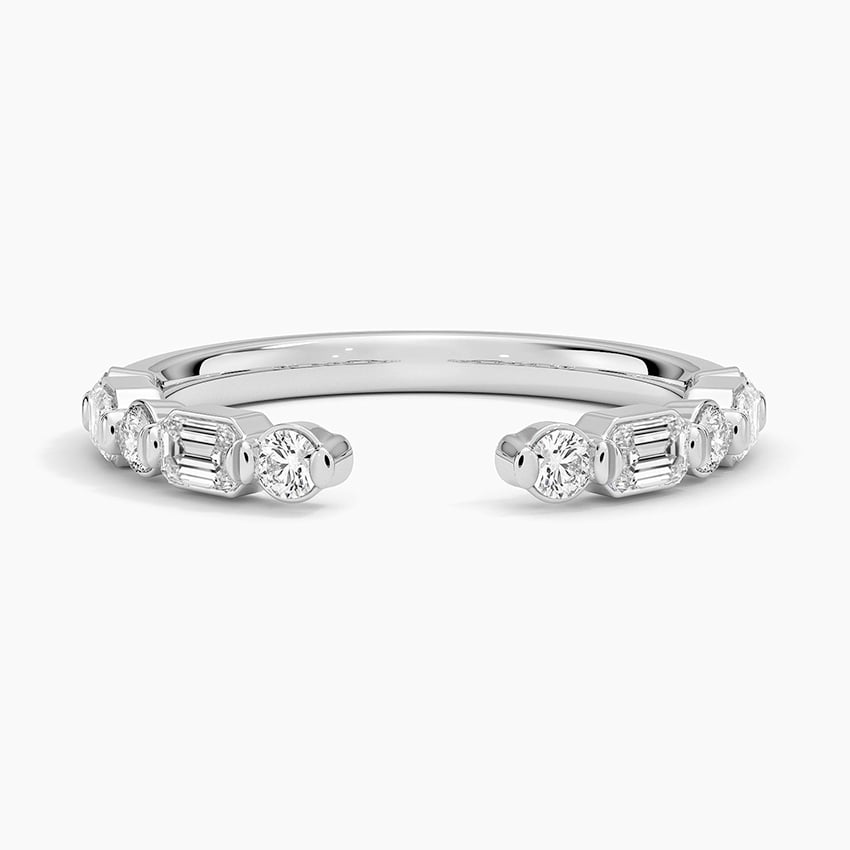 Open Emerald - White Gold - Top