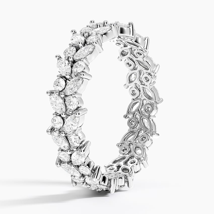 Grand Marquise Eternity - White Gold - Side 1