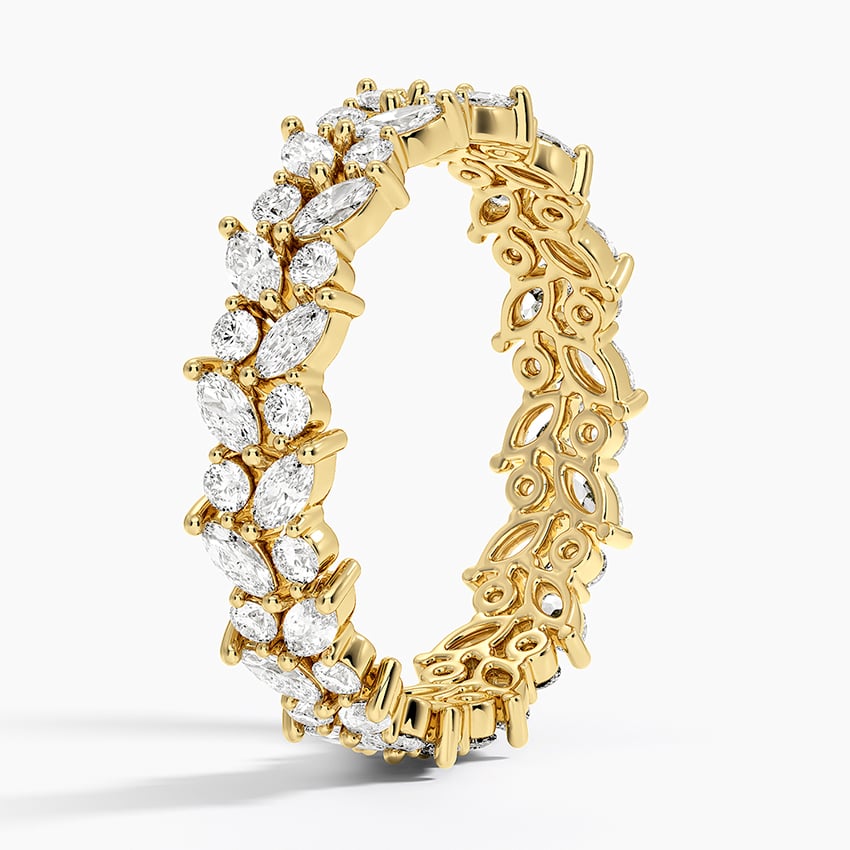 Grand Marquise Eternity - Yellow Gold - Side 1