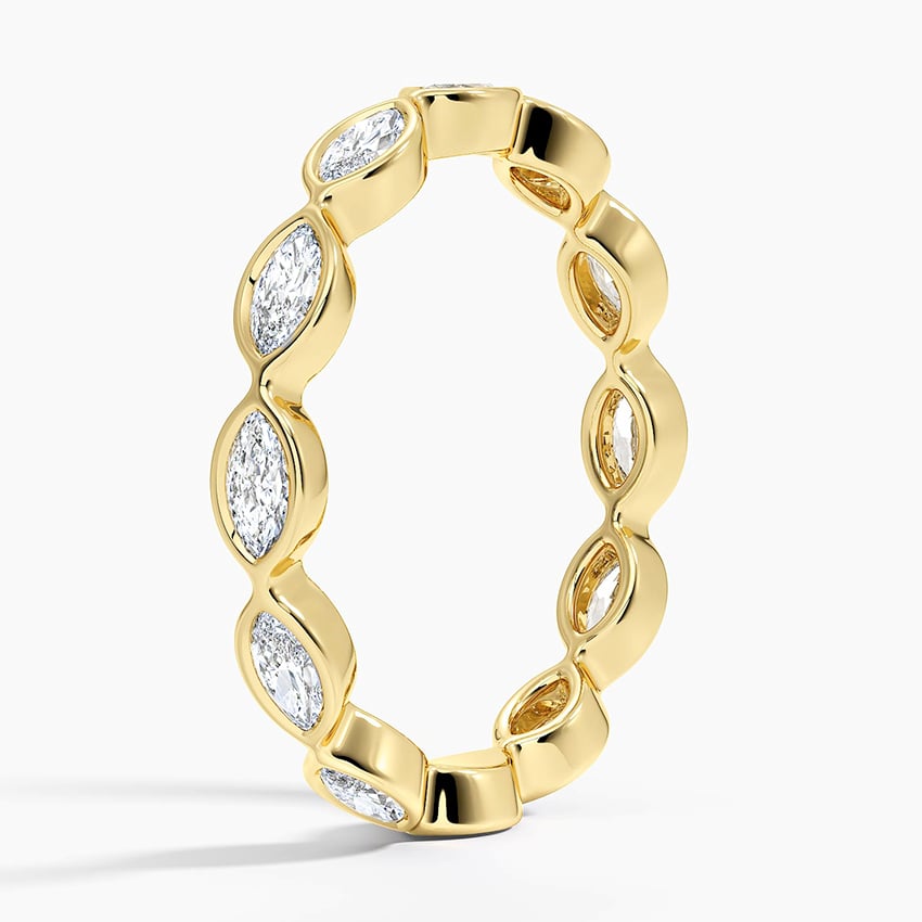 Marquise Bezel Eternity - Yellow Gold - Side 1