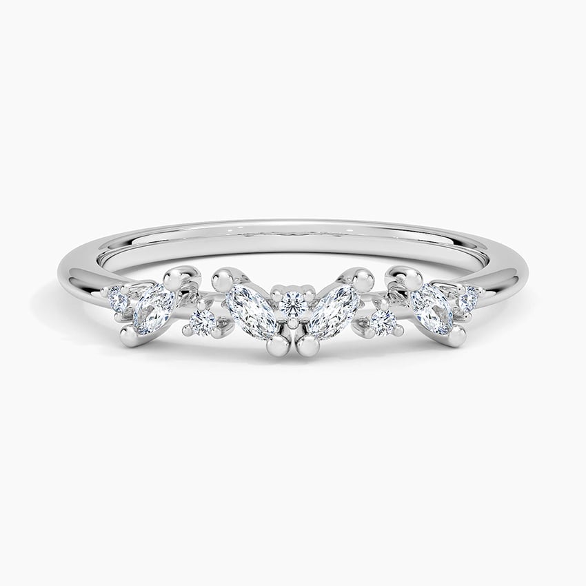 Marquise Accent - White Gold - Top