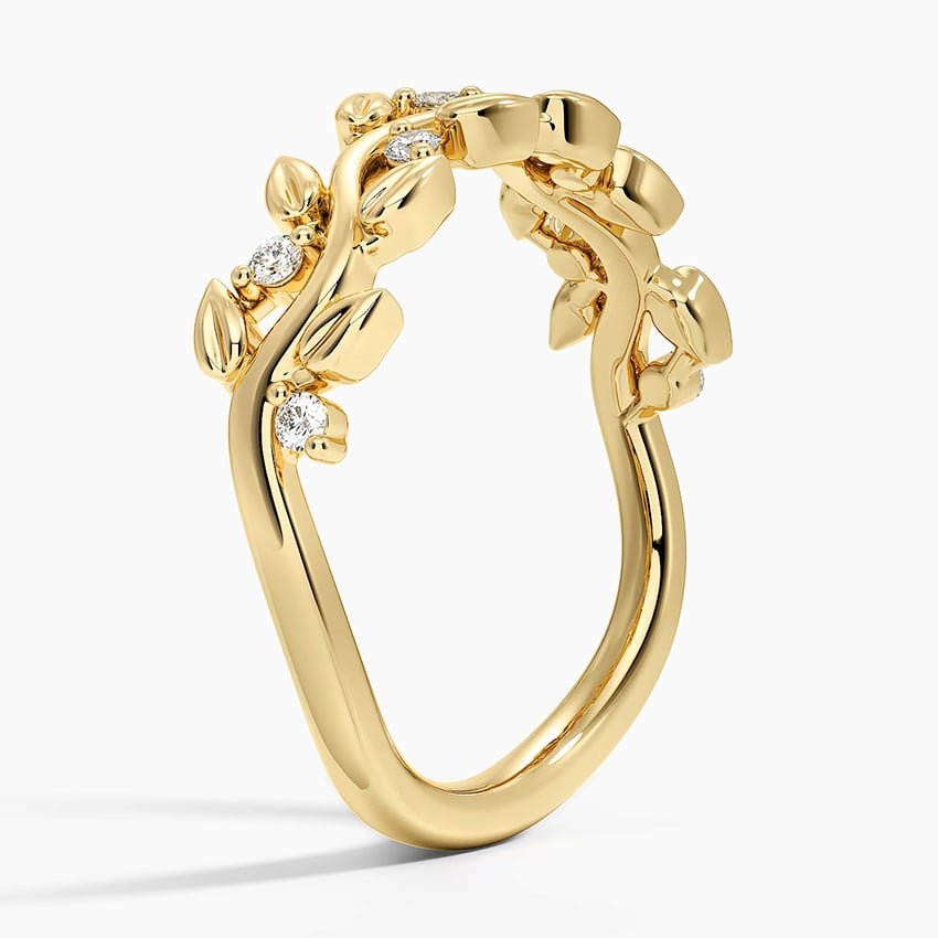 Leaf Vine - Yellow Gold - Side 1