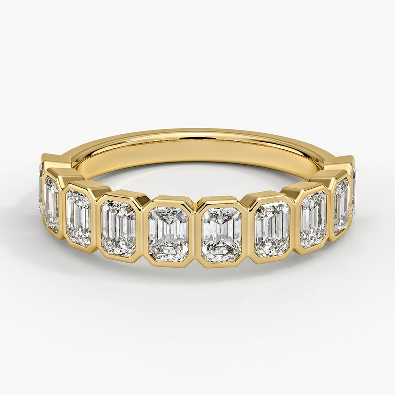 Emerald Bezel - Yellow Gold - Top