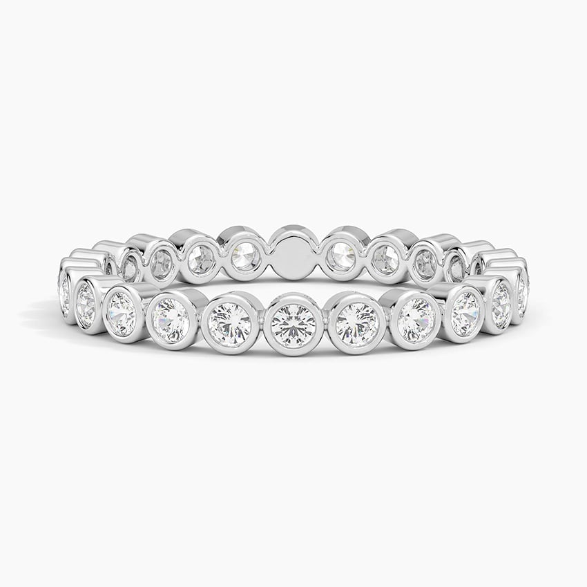 Bezel Eternity - White Gold - Top