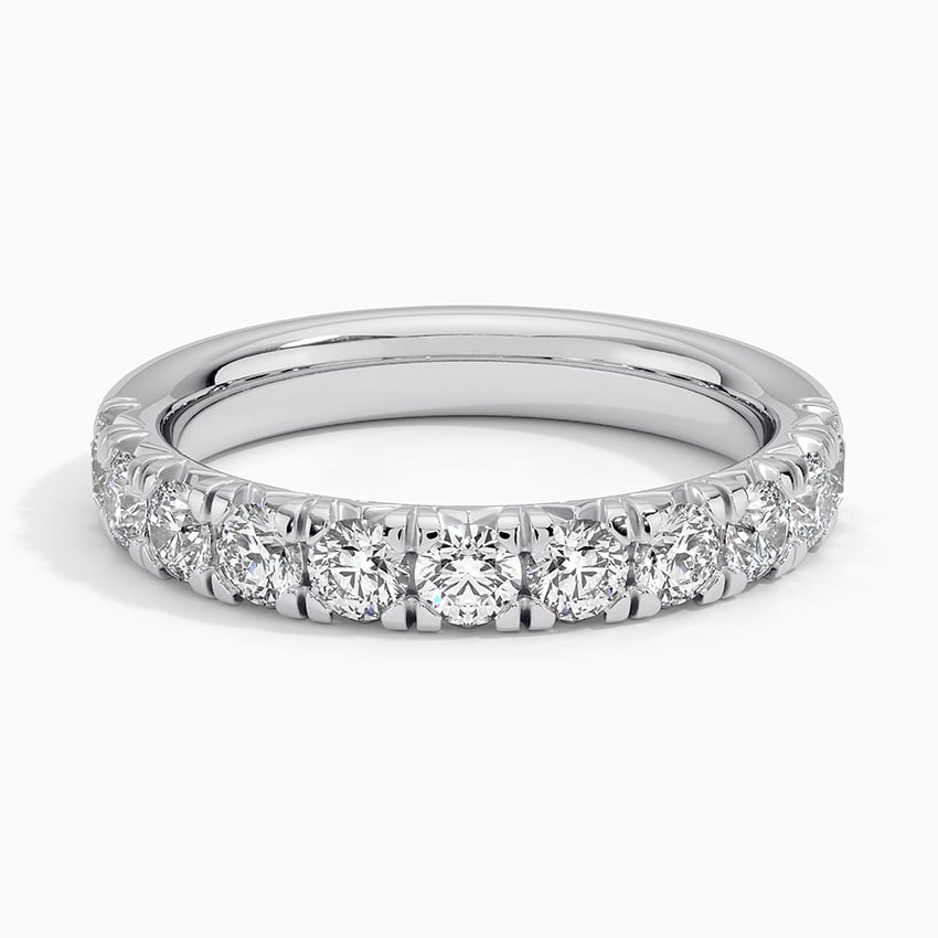 Bold French Pavé - White Gold - Top