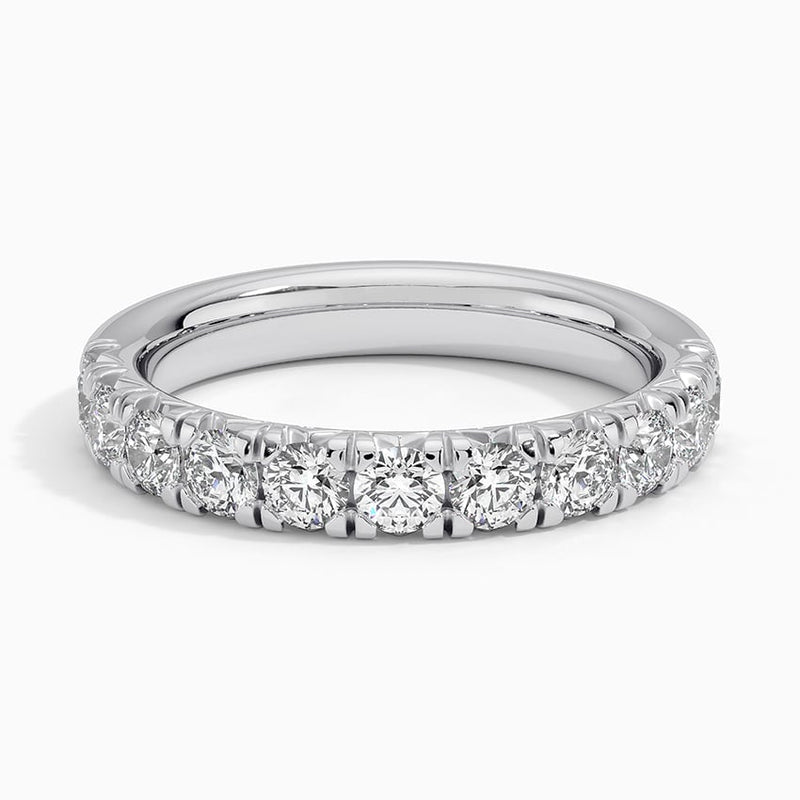 Bold French Pavé - White Gold - Top