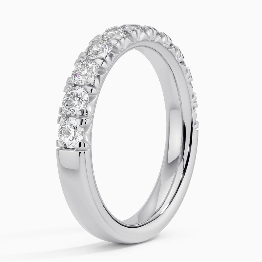 Bold French Pavé - White Gold - Side 1