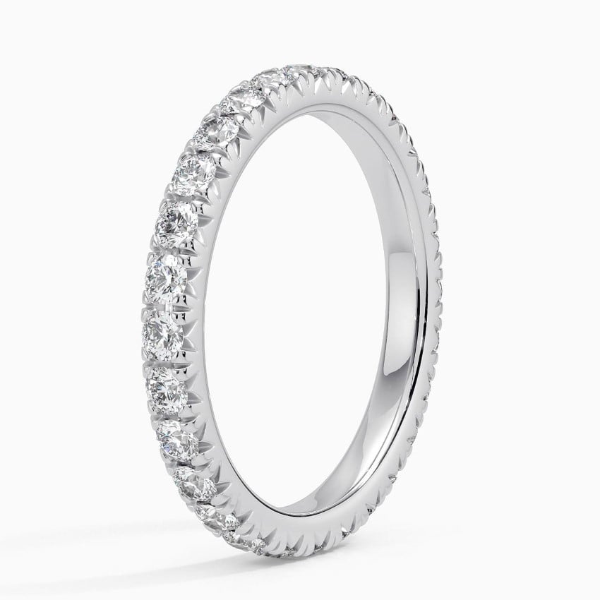 Pavé Horizon - White Gold - Side 1