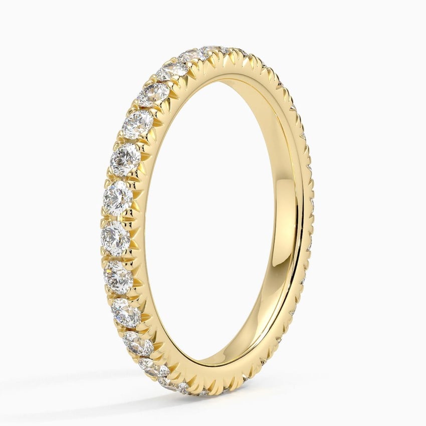 Pavé Horizon - Yellow Gold - Side 1