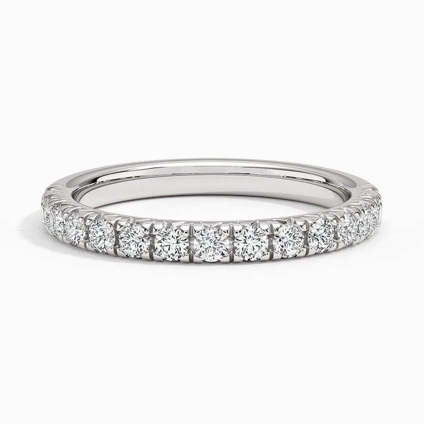 Slim French Pavé - White Gold - Top