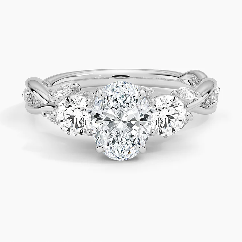 Santorini Diamond Ring - White Gold - Product Image 01