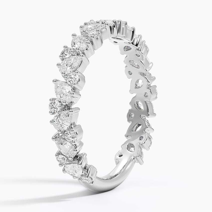 Pear Three-Quarter - White Gold - Side 1