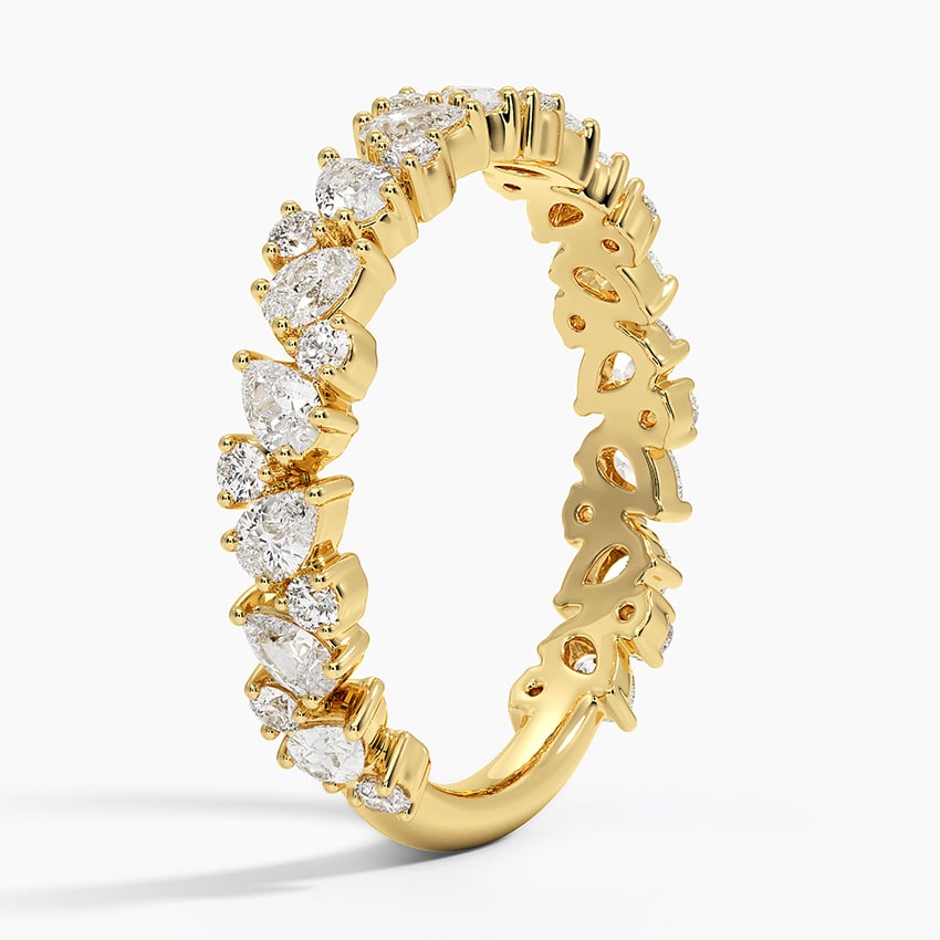 Pear Three-Quarter - Yellow Gold - Side 1