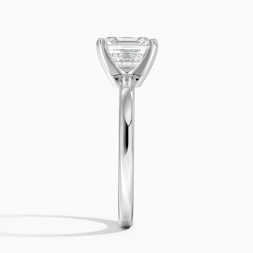 Sundown Asscher lab-grown diamond ring, side2, 2 ct