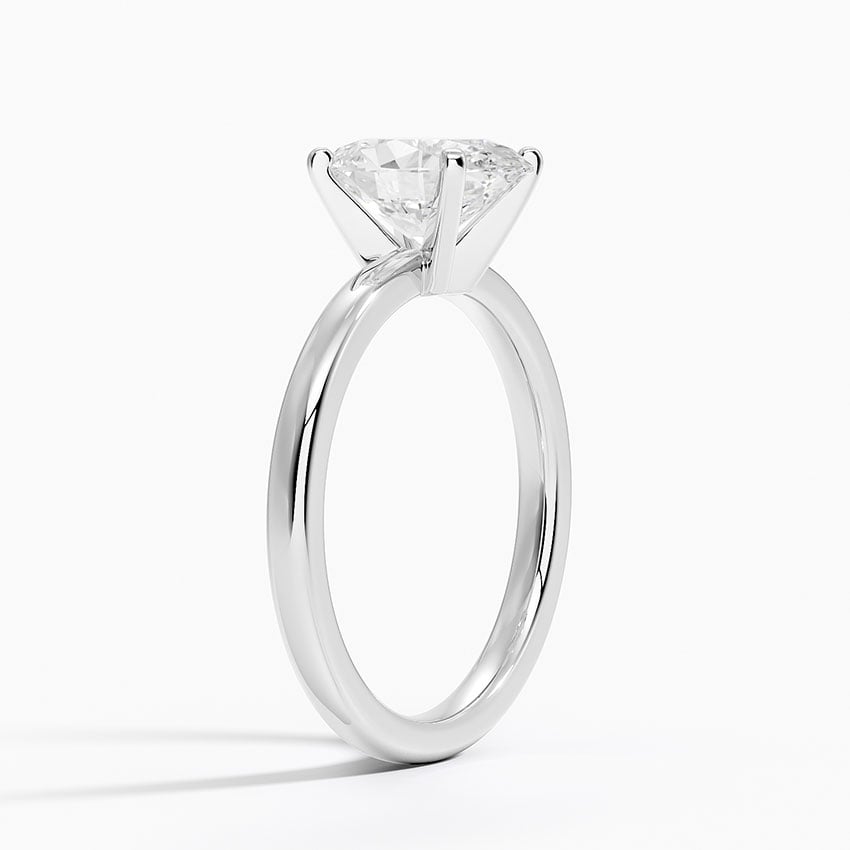 Snowmass Oval lab-grown diamond ring, side1, 2 ct