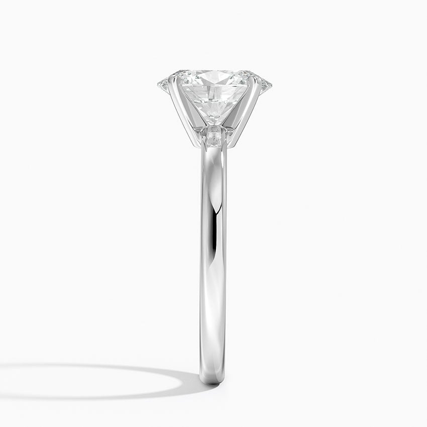 Snowmass Oval lab-grown diamond ring, side2, 2 ct