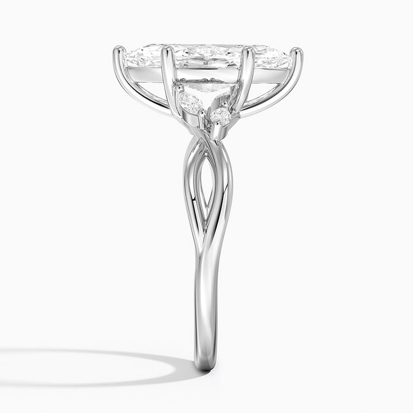 Canmore Marquise lab-grown diamond ring, side2, 2 ct