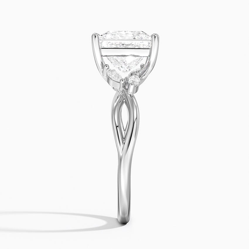 Seaside Princess lab-grown diamond ring, side2, 2 ct