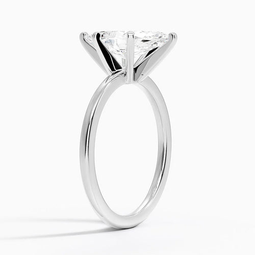 Acadia Marquise lab-grown diamond ring, side view, 2 carat