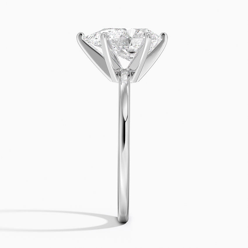 Anemone Pear lab-grown diamond ring, side2, 2 ct