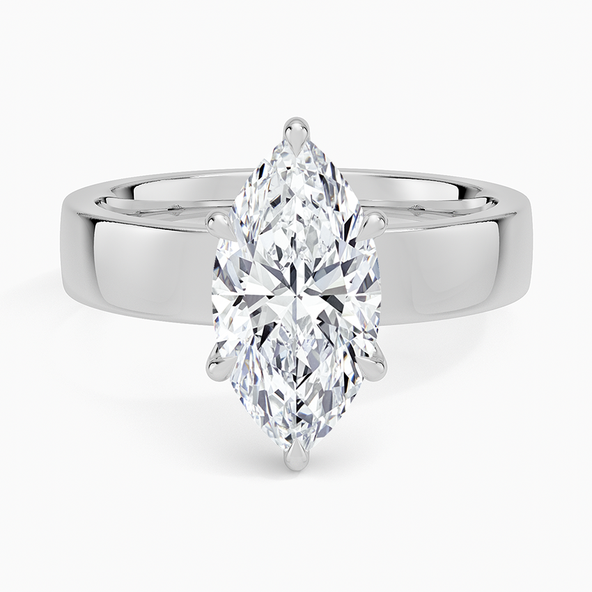 Dogwood Marquise lab-grown diamond ring, top, 2 ct