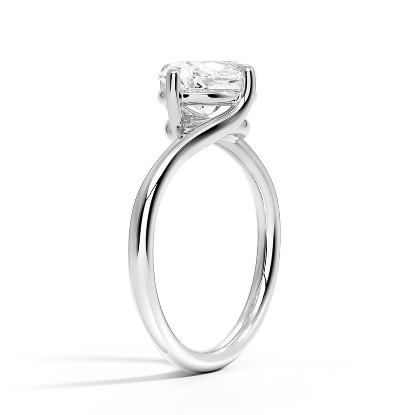 Orta Oval lab-grown diamond ring, side1, 2 ct