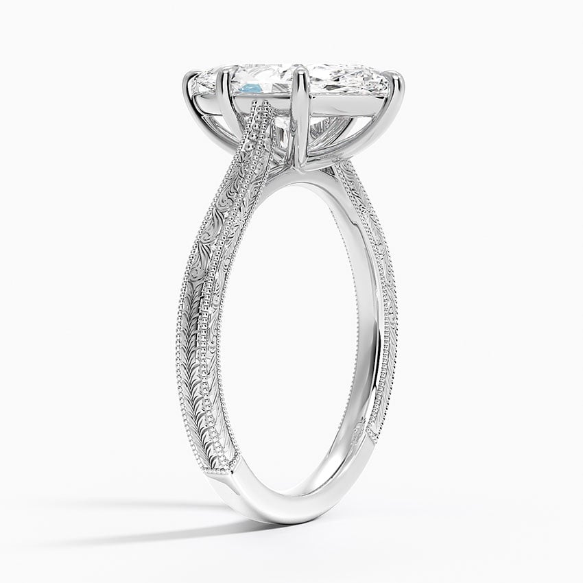San Juan Marquise lab-grown diamond ring, side1, 2 ct