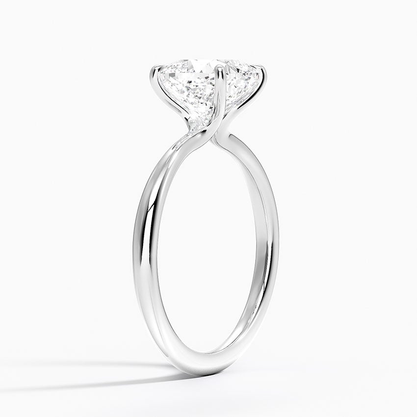 Holly Cushion lab-grown diamond ring, side1, 2 ct
