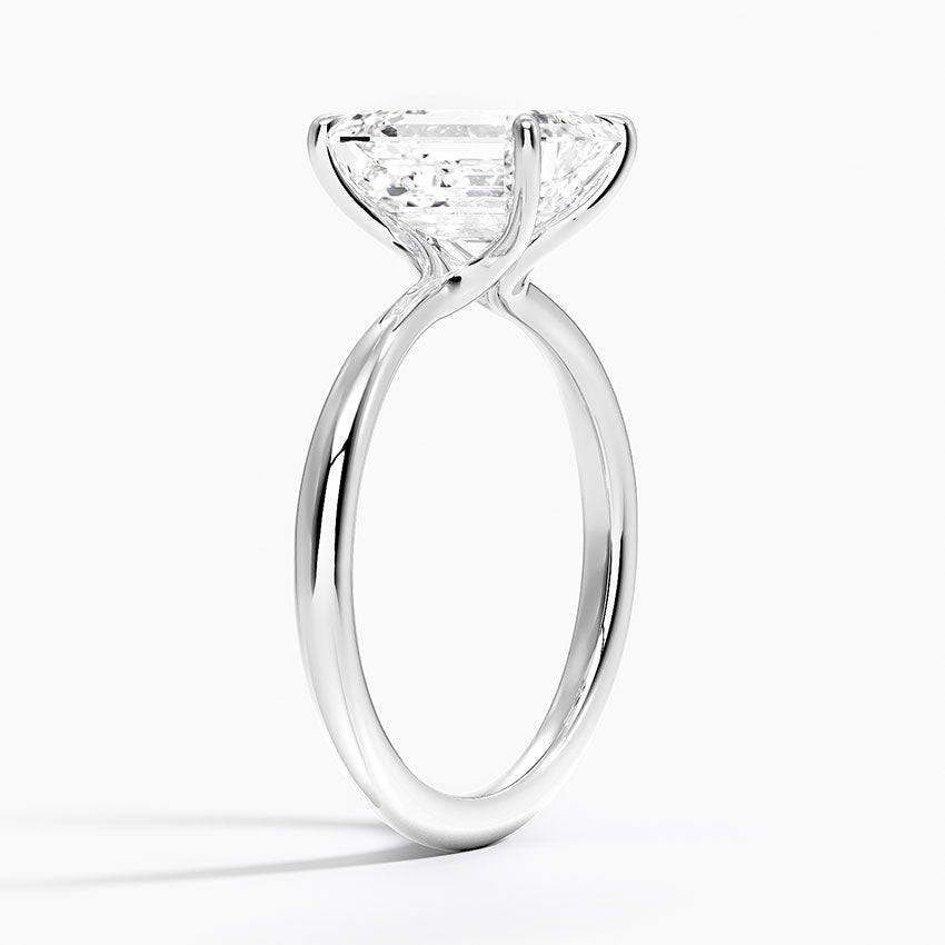 Heather Emerald lab-grown diamond ring, side1, 2 ct