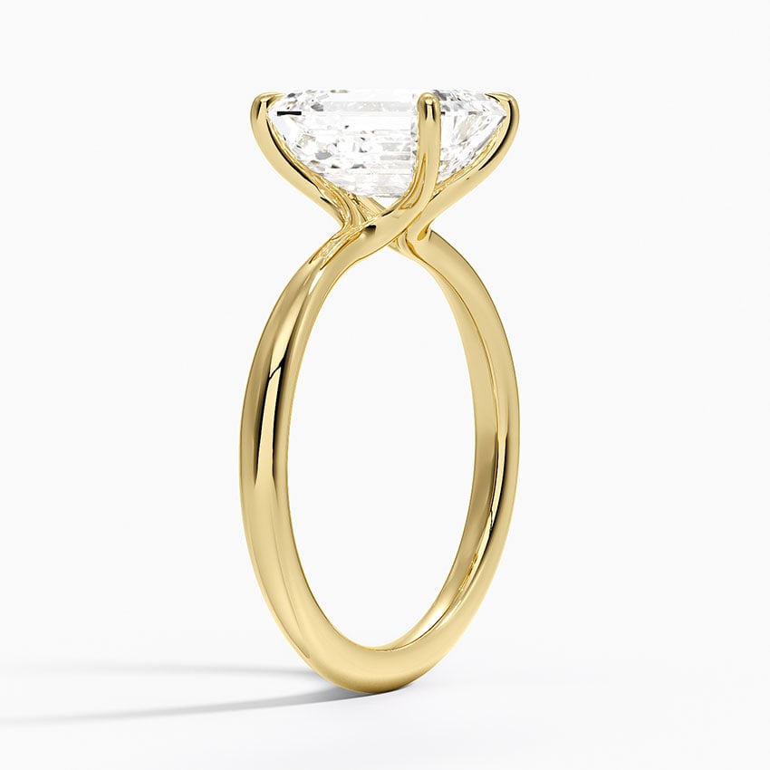Heather Emerald lab-grown diamond ring, side1, 2 ct