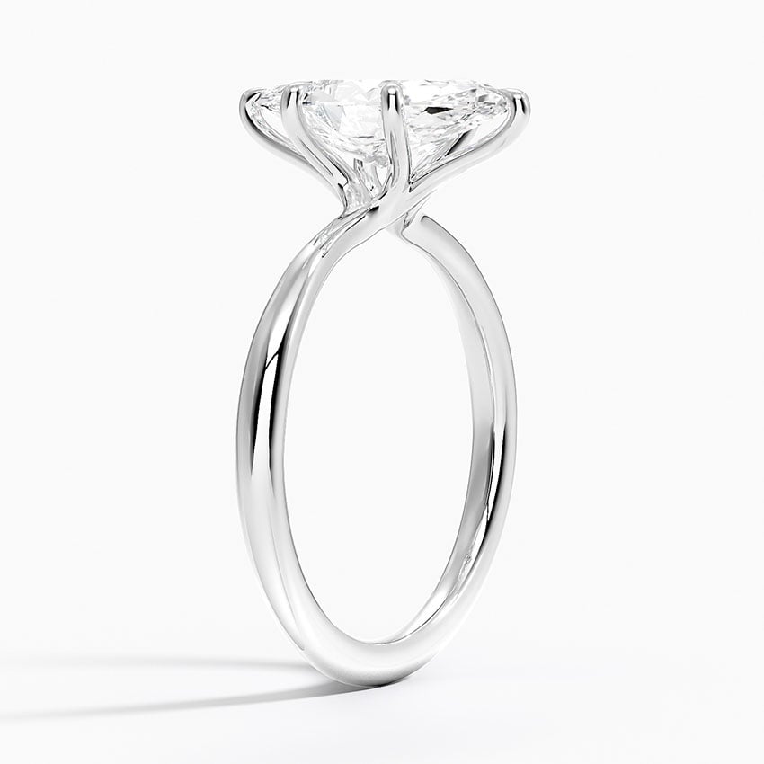 Wisteria Marquise lab-grown diamond ring, side1, 2 ct