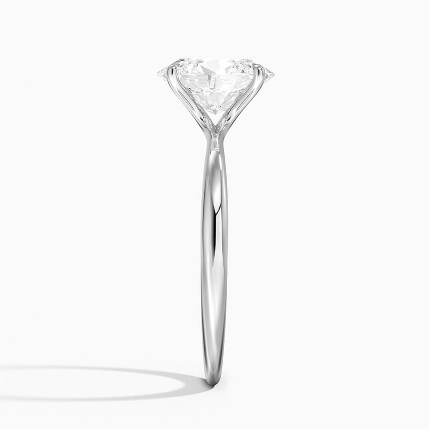 St Lucia Oval lab-grown diamond ring, side2, 2 ct